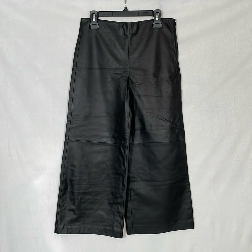 Adam Lippes culottes cropped pants Approximately Size 8 10 Black - Picture 3 of 14